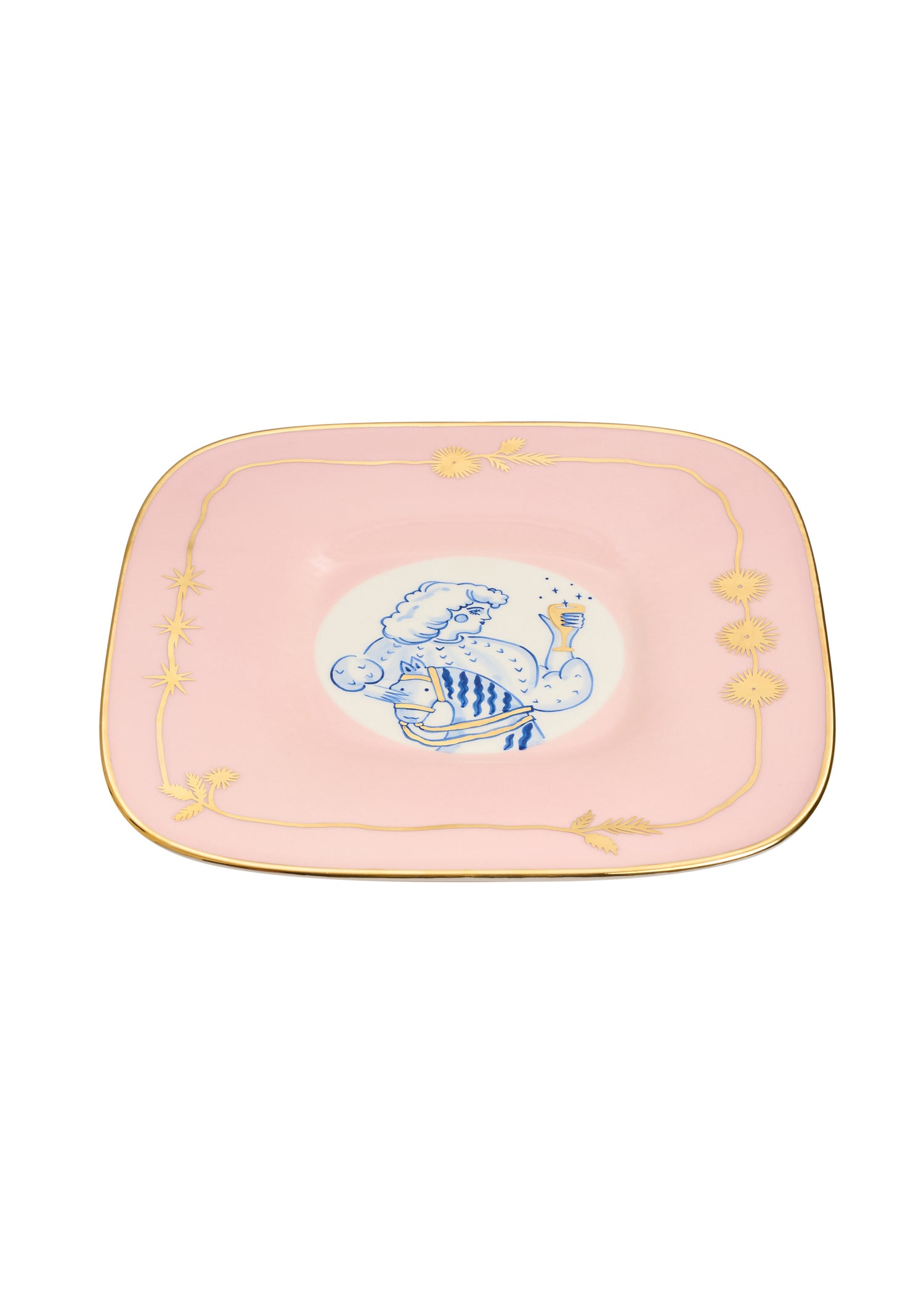 Pani čtvercový talíř